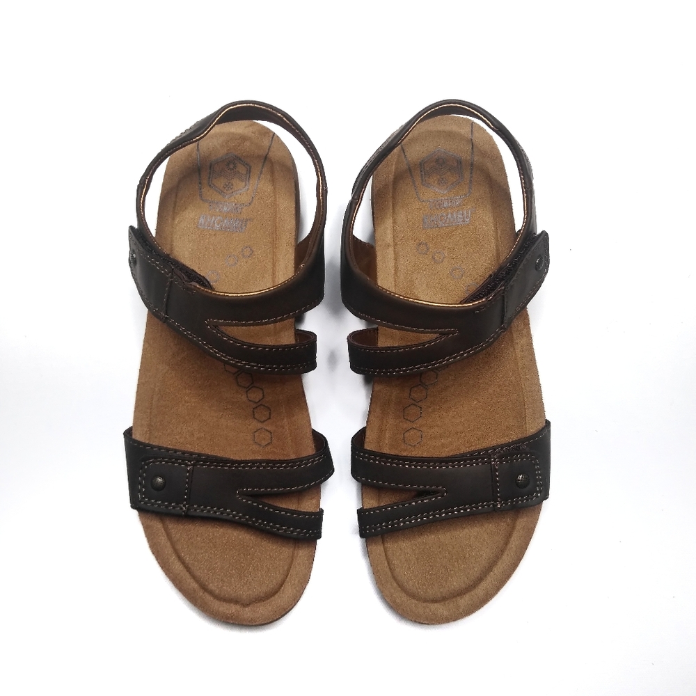 Khombu sandals brown size 9 m 81994